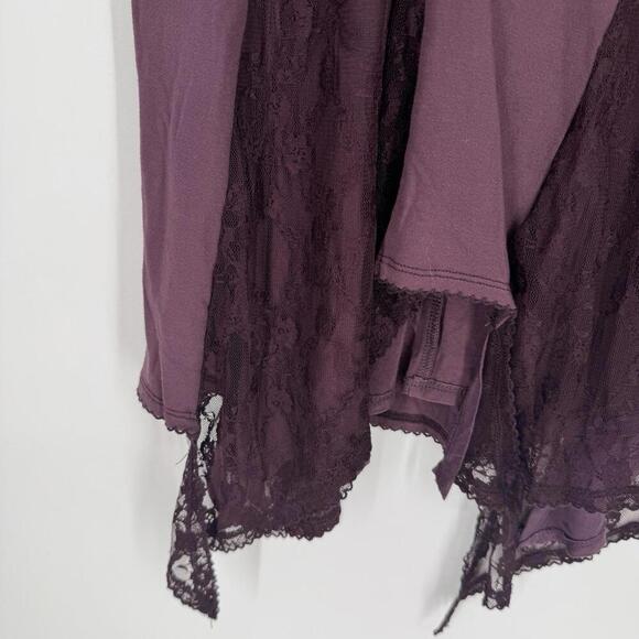 Free People skirt small S  lace asymmetrical witchy whimsigoth vampire goth - Picture 2 of 7